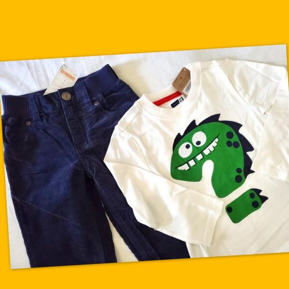 Boys Size 3T NWT Bundle Fall/Winter Lot Clothes Holiday School Gymboree TCP NEW - Picture 5 of 16